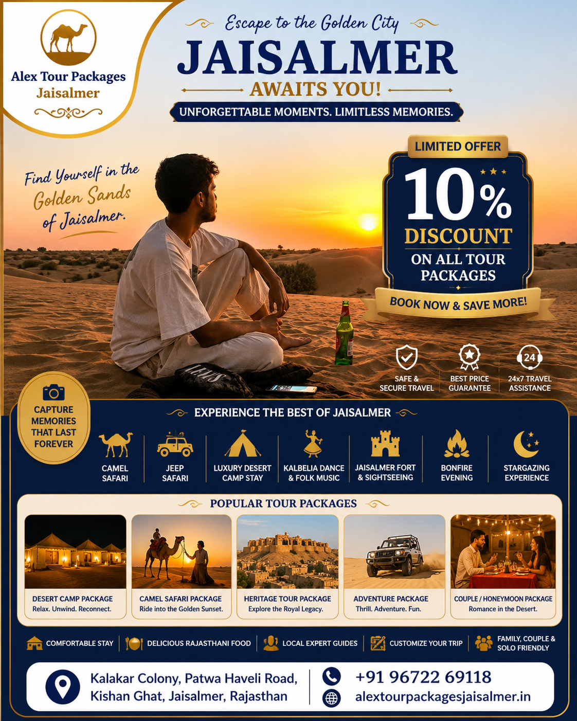 10% Off Jaisalmer Tour Packages | Limited-Time Offer | Alex Tour Packages